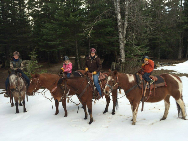 Western Pleasure Ranch snow riding